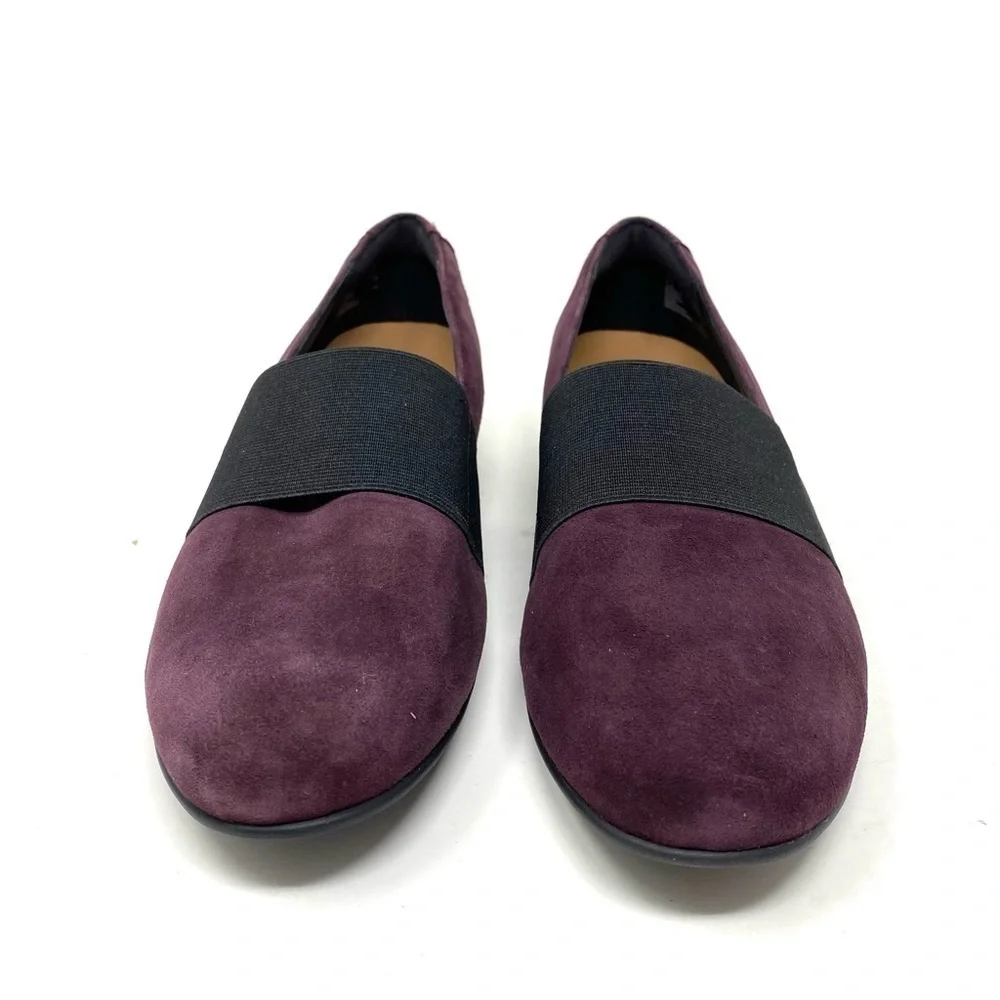 Clarks UN Blush Lo Aubergine Suede WIDE